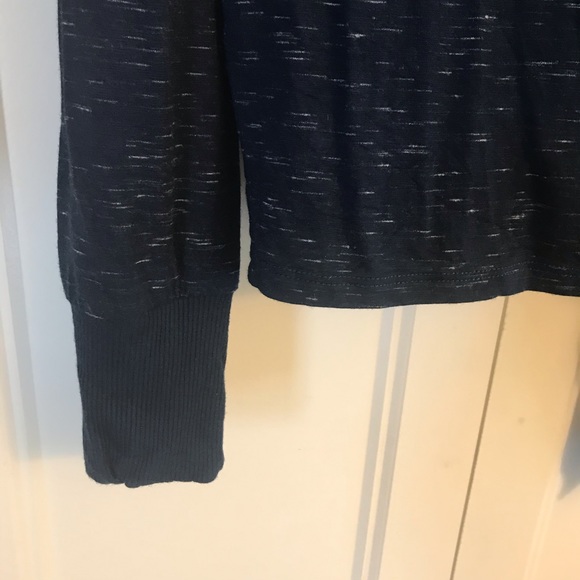 Articles of Society Stitchfix Mullins Drape Front Navy Blue Cardigan Size Small - Picture 9 of 9